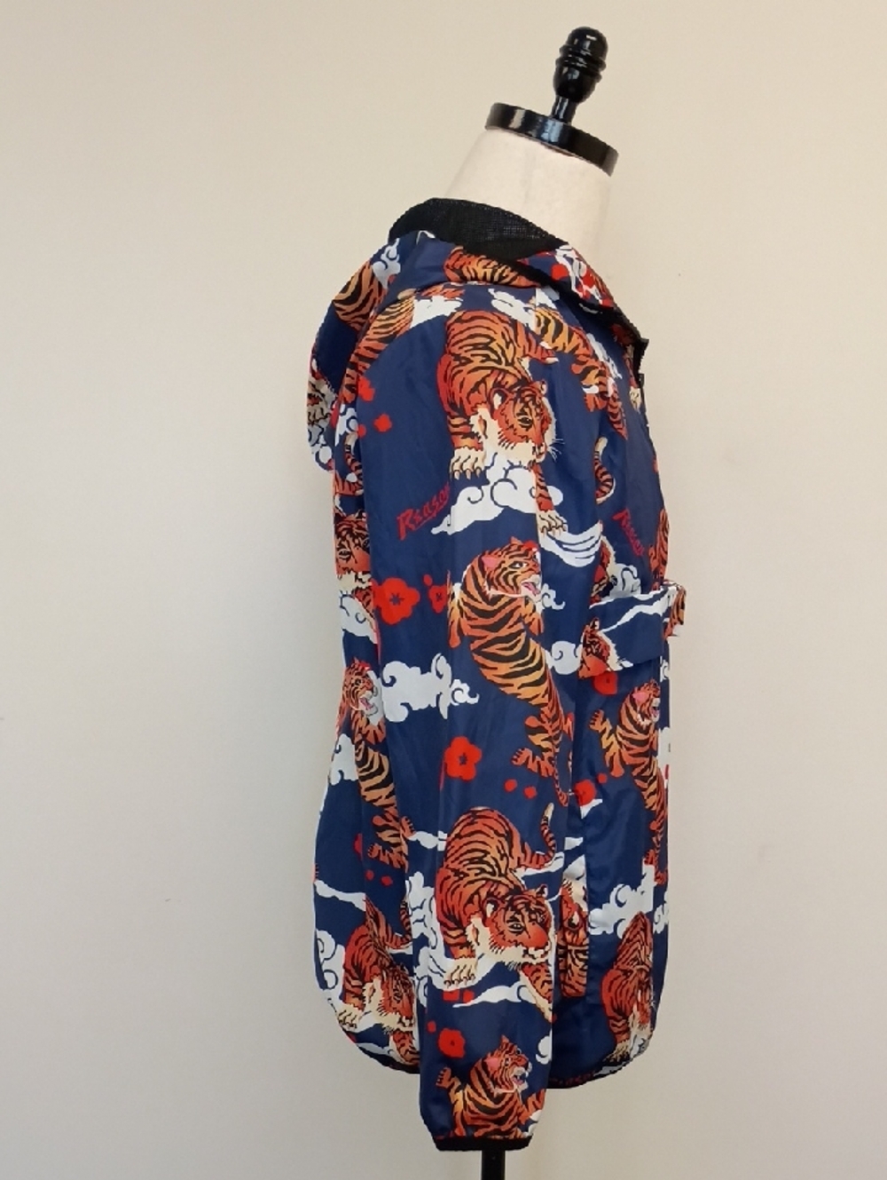 Reason Tiger Print Windbreaker Jacket Japanese Graphic Streetwear Size Small - Picture 4 of 11